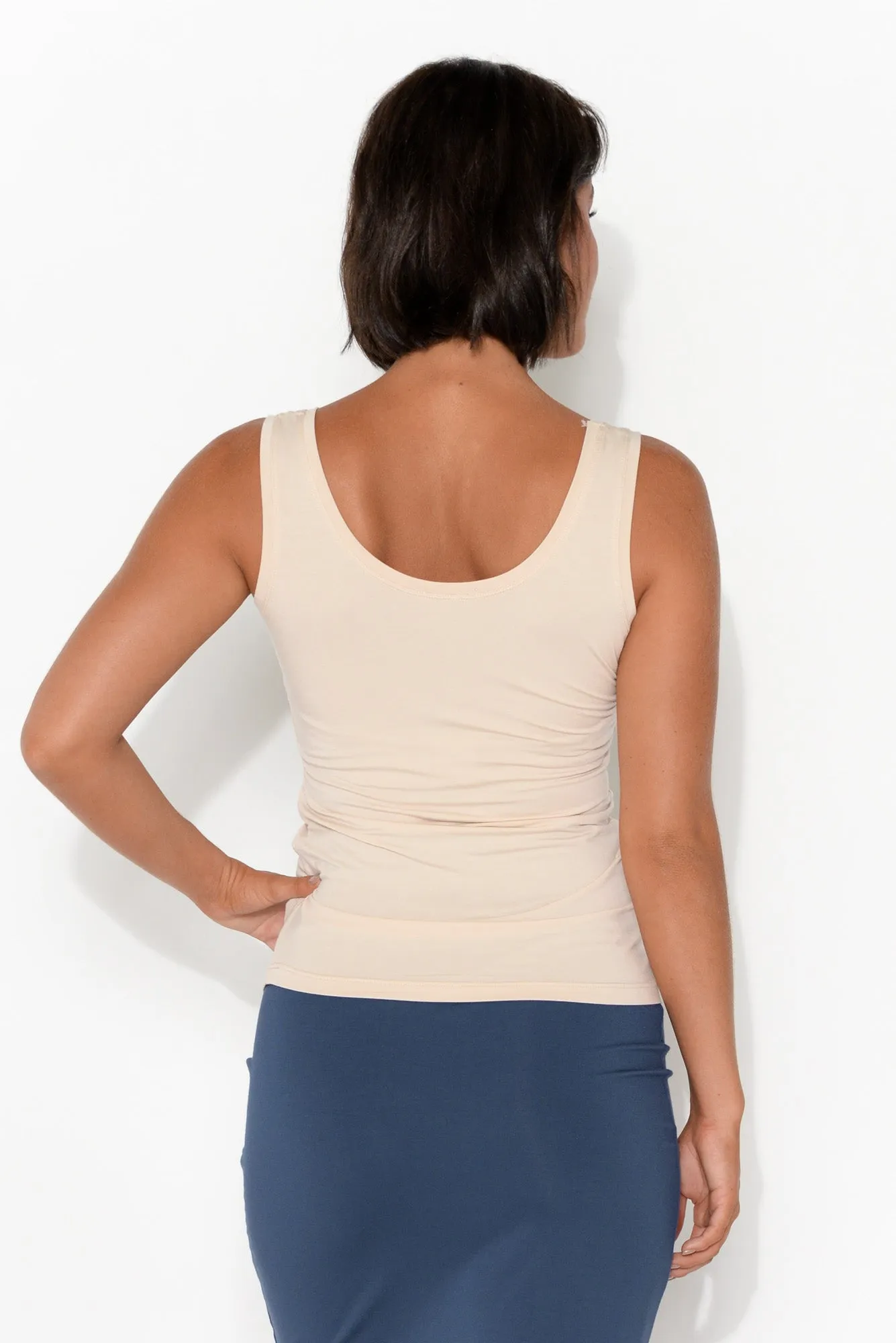 Nude Micro Modal Scoop Singlet sold by Blue Bungalow product image thumbnail 3