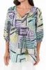 Rosa Green Ripple Cotton Tie Top sold by Blue Bungalow