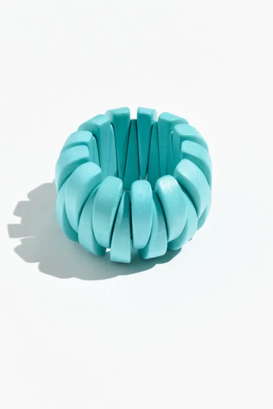 Nelson Aqua Bangle sold by Blue Bungalow