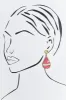 Kamalia Pink Beaded Earrings sold by Blue Bungalow