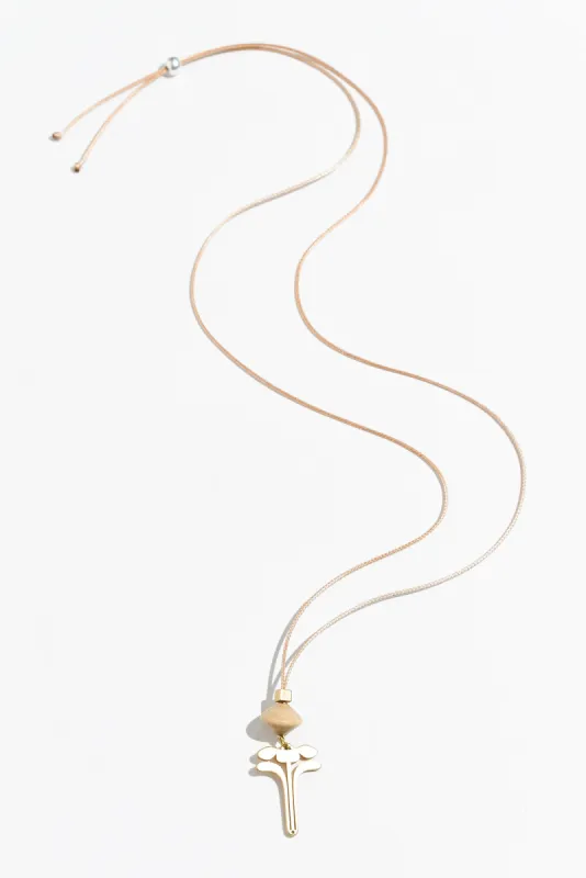 Hatia Gold Flower Pendant Necklace sold by Blue Bungalow
