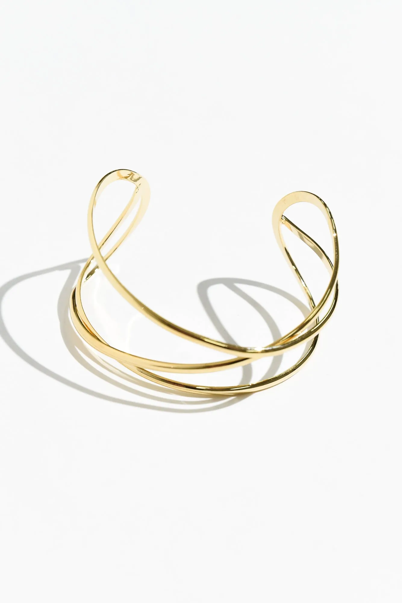 Nias Gold Twist Cuff sold by Blue Bungalow