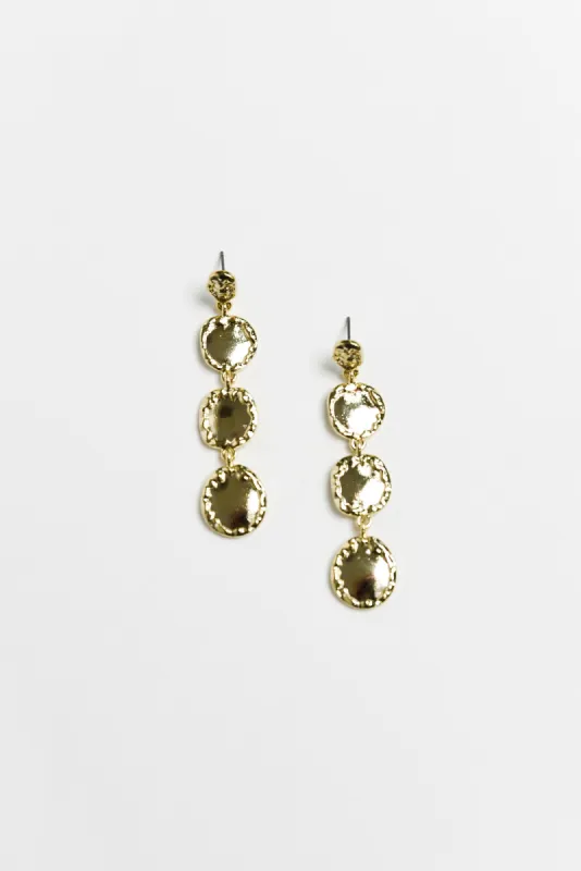 Paxos Gold Drop Earrings sold by Blue Bungalow