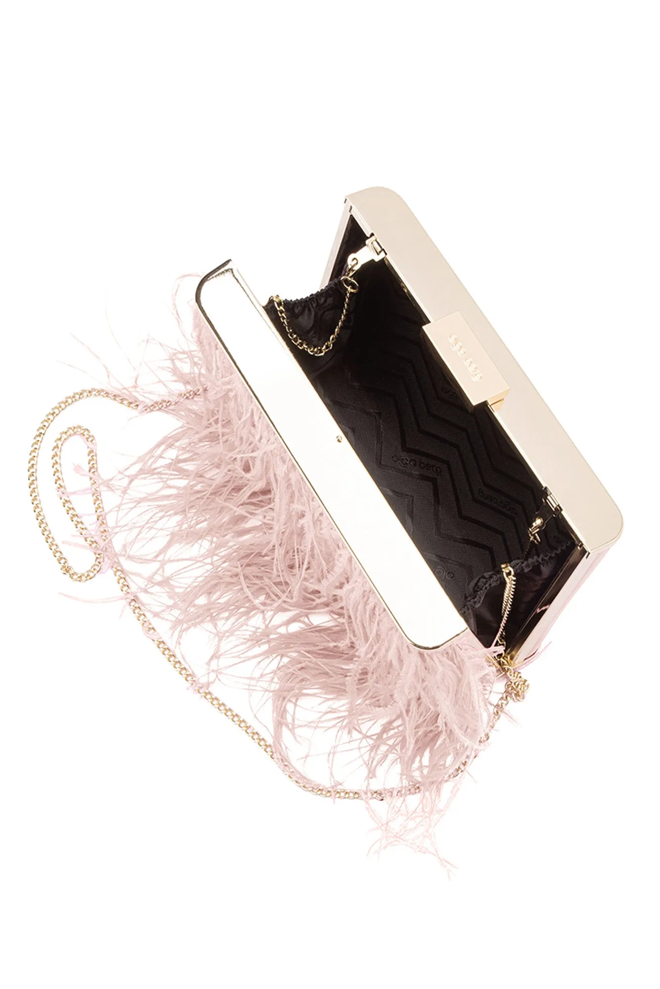 Estelle Blush Feather Clutch sold by Blue Bungalow product image thumbnail 3