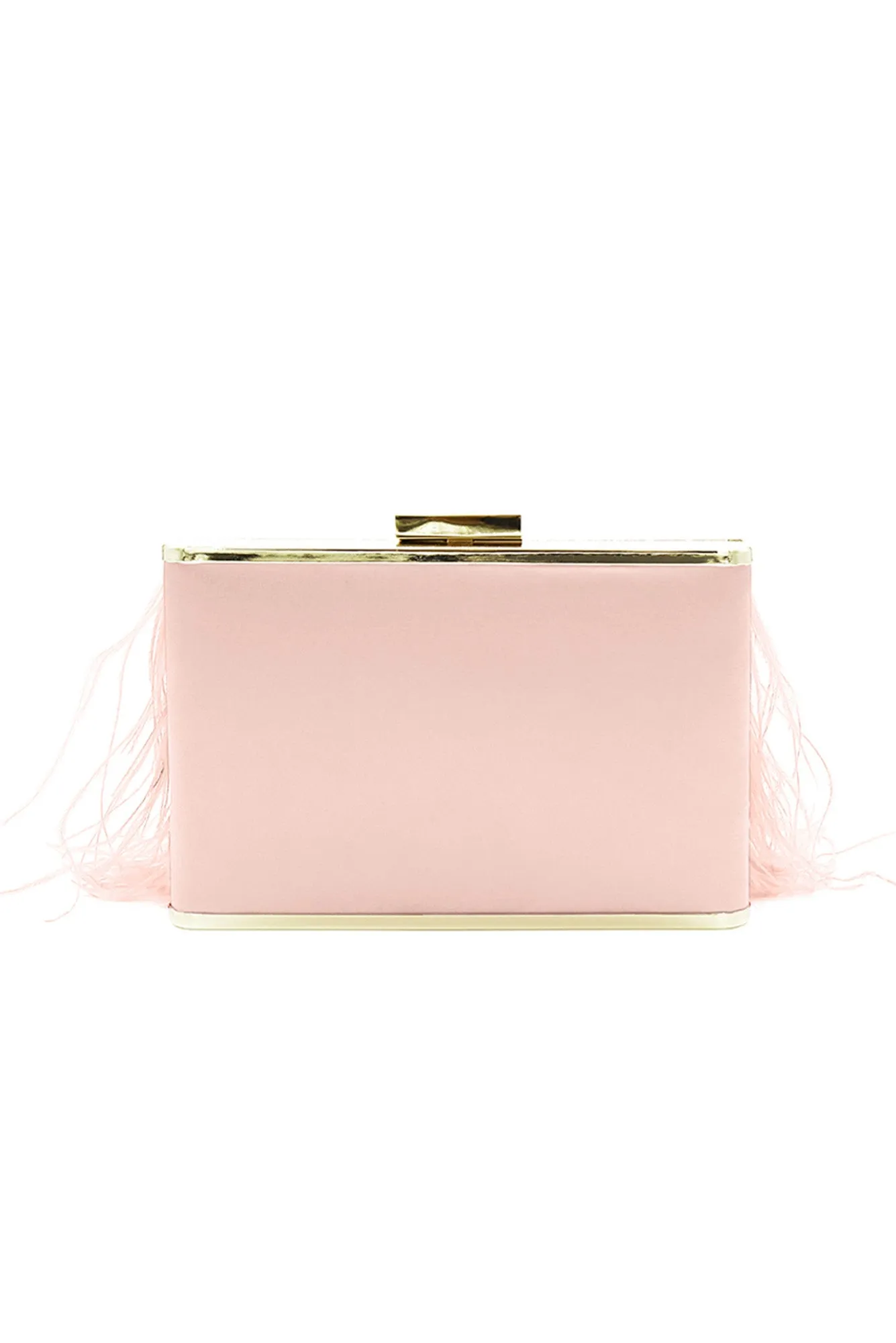 Estelle Blush Feather Clutch sold by Blue Bungalow product image thumbnail 4
