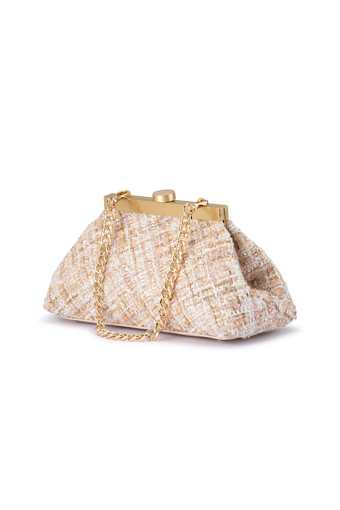 Mia Blush Boucle Clutch sold by Blue Bungalow product image thumbnail 3