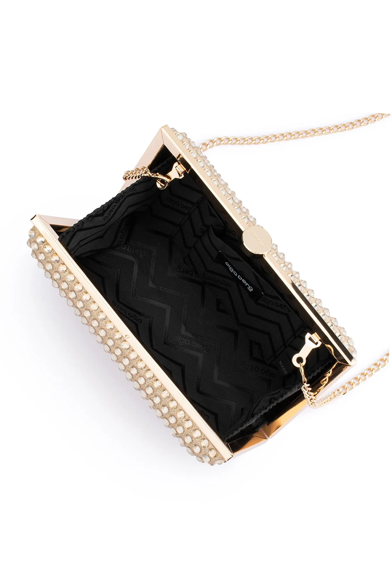 Manuela Gold Diamonte Clutch sold by Blue Bungalow product image thumbnail 3