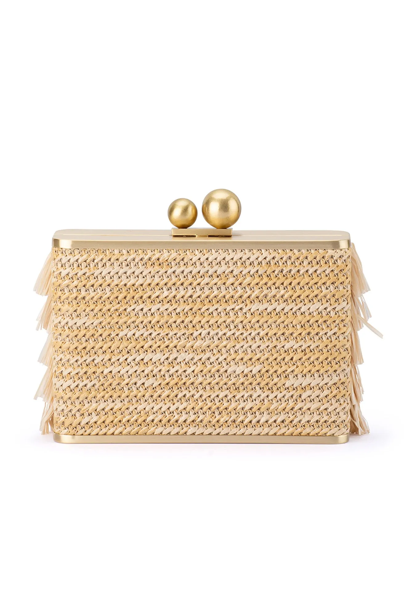Carlita Nude Fringe Clutch sold by Blue Bungalow product image thumbnail 5