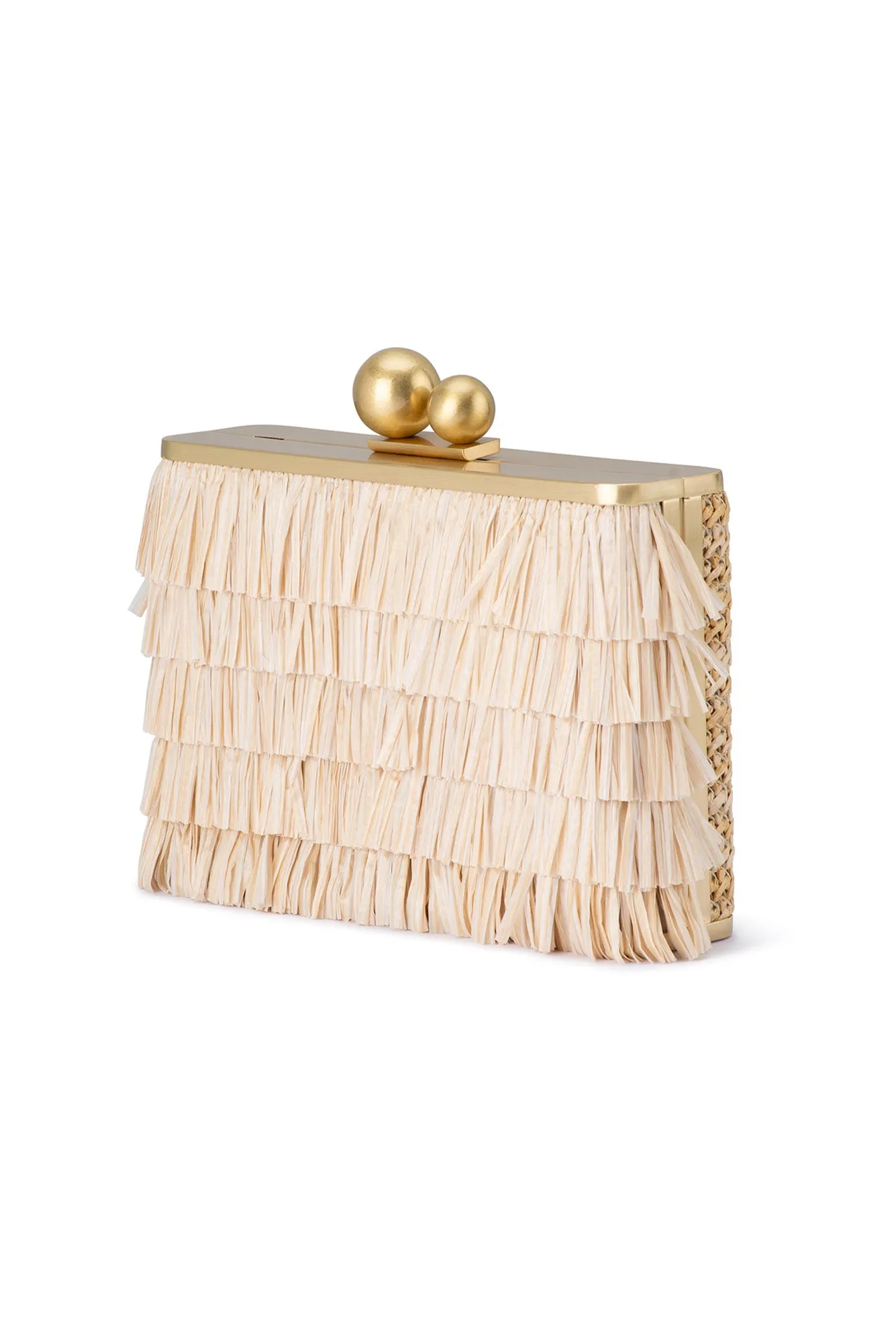 Carlita Nude Fringe Clutch sold by Blue Bungalow product image thumbnail 3