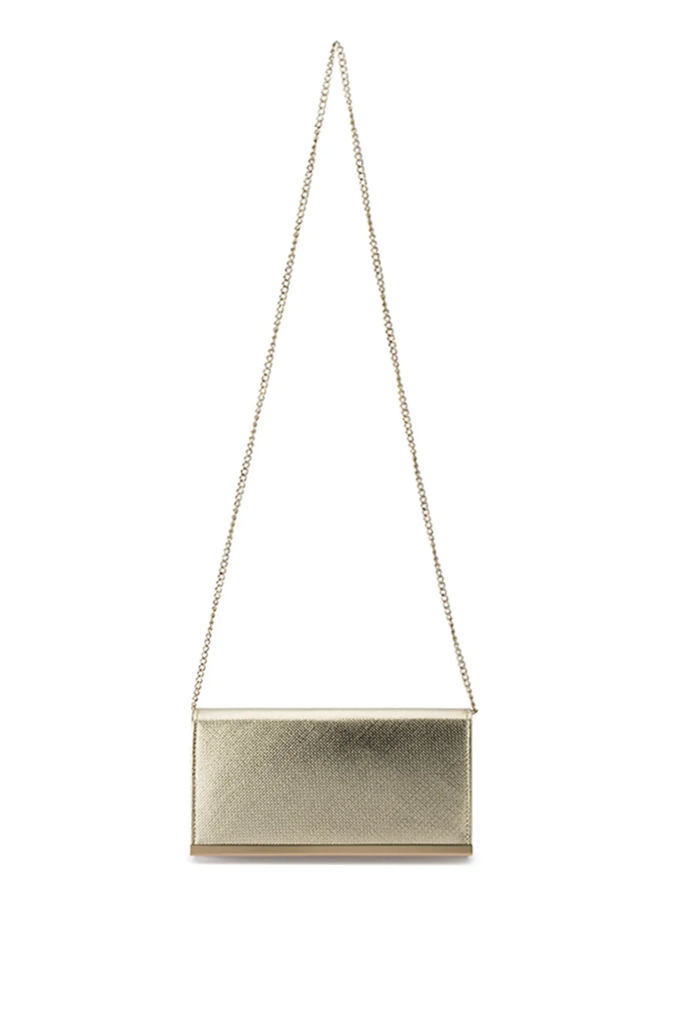 Maddie Gold Embossed Foldover Clutch sold by Blue Bungalow