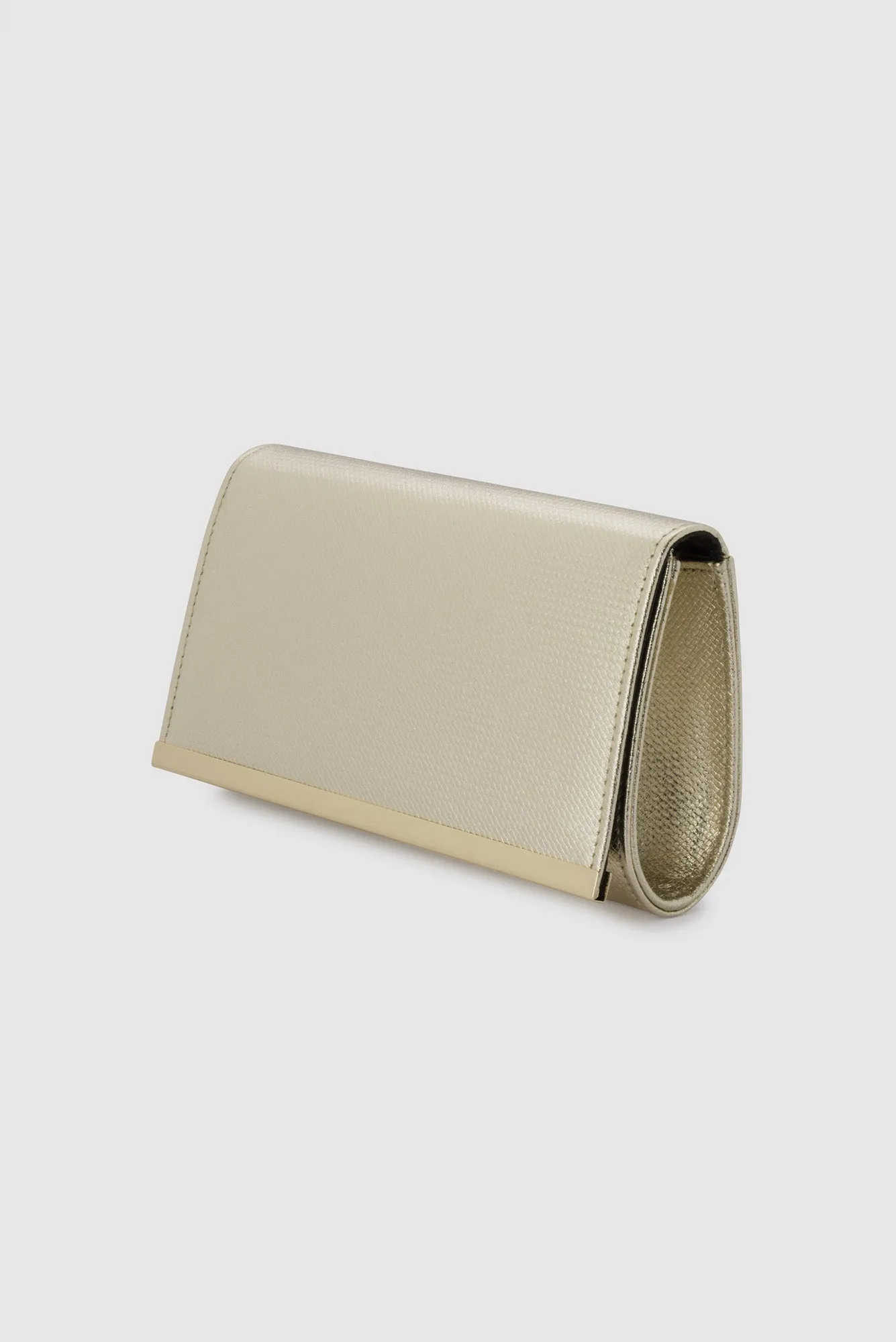 Maddie Gold Embossed Foldover Clutch sold by Blue Bungalow product image thumbnail 4