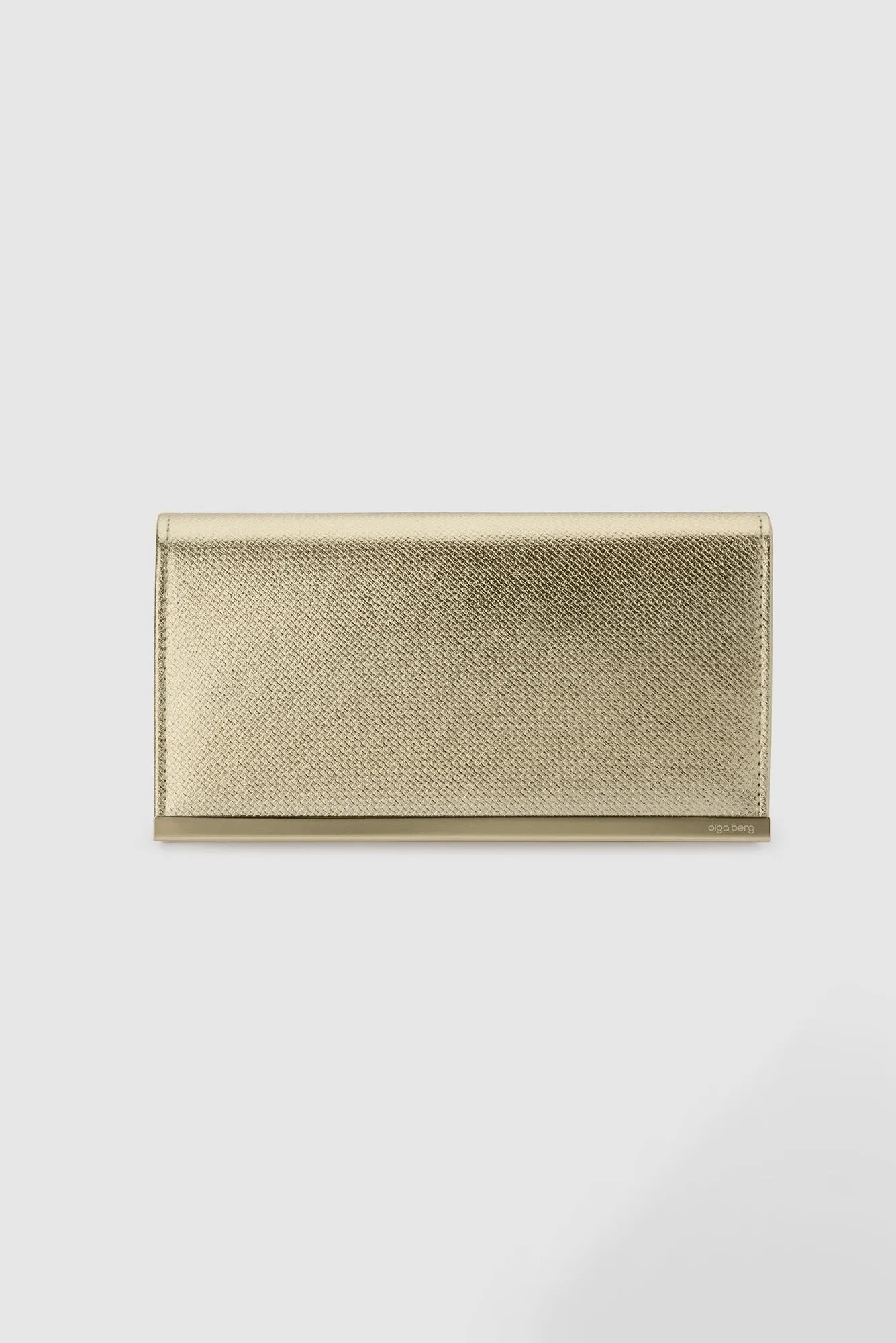 Maddie Gold Embossed Foldover Clutch sold by Blue Bungalow product image thumbnail 2