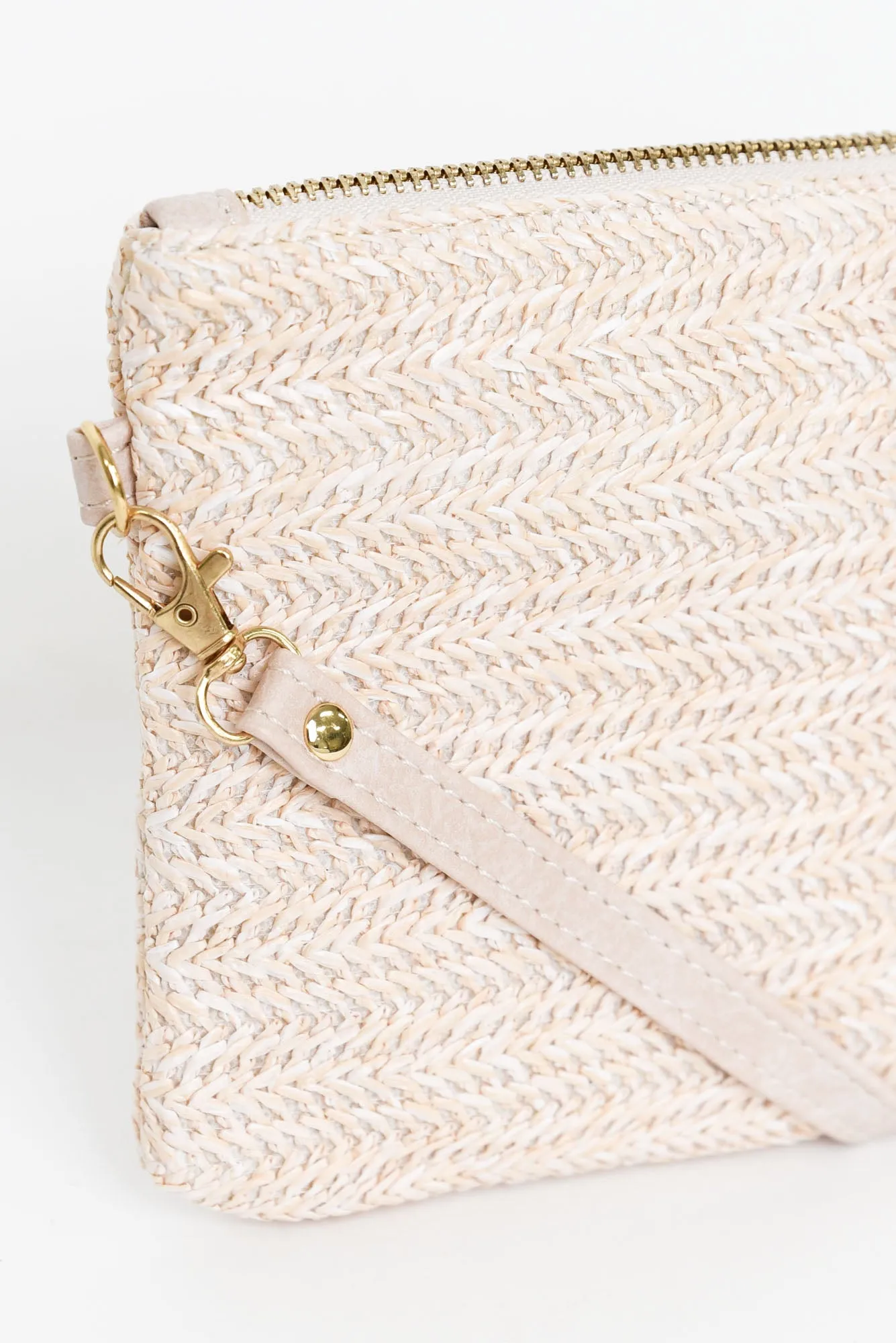 Zila Sand Woven Crossbody Bag sold by Blue Bungalow product image thumbnail 2