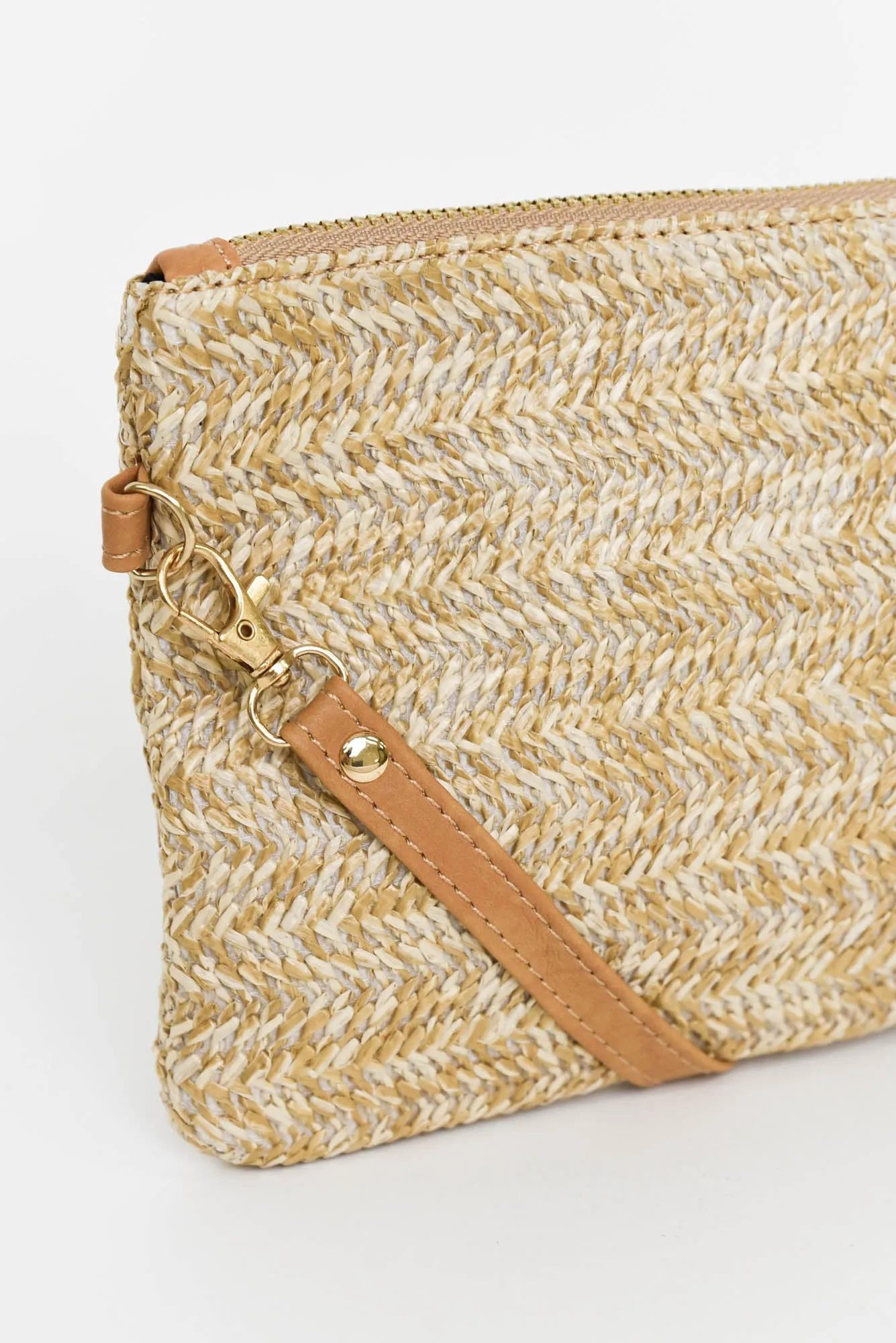 Zila Natural Woven Crossbody Bag sold by Blue Bungalow product image thumbnail 2