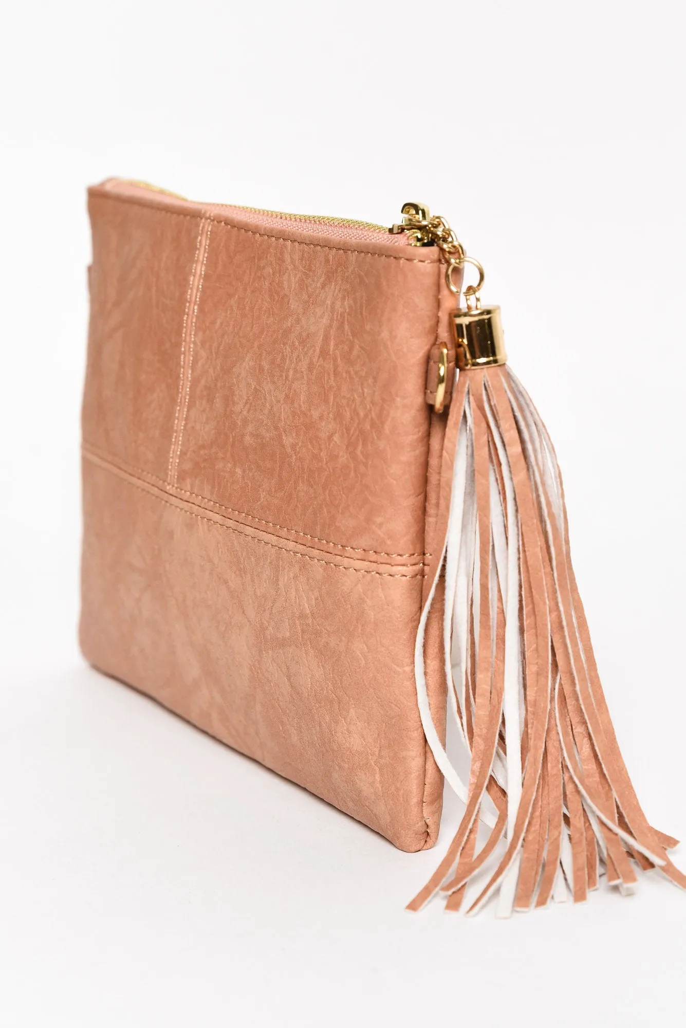 Brynn Pink Tassel Crossbody Bag sold by Blue Bungalow product image thumbnail 2