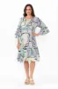 Lucia Green Ripple Cotton Dress sold by Blue Bungalow