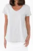 Maggie Grey Cotton Vee Tee sold by Blue Bungalow