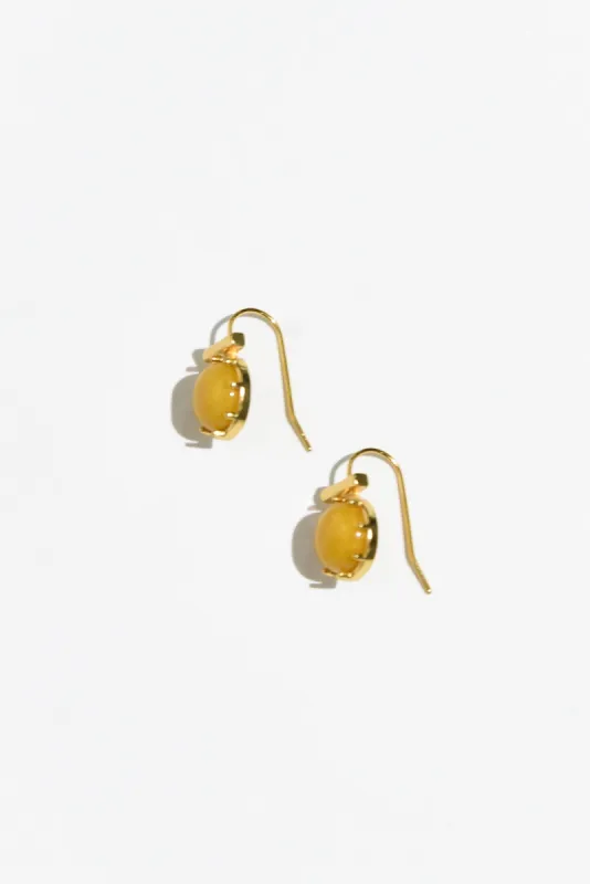 Electra Yellow Stone Hook Earrings sold by Blue Bungalow