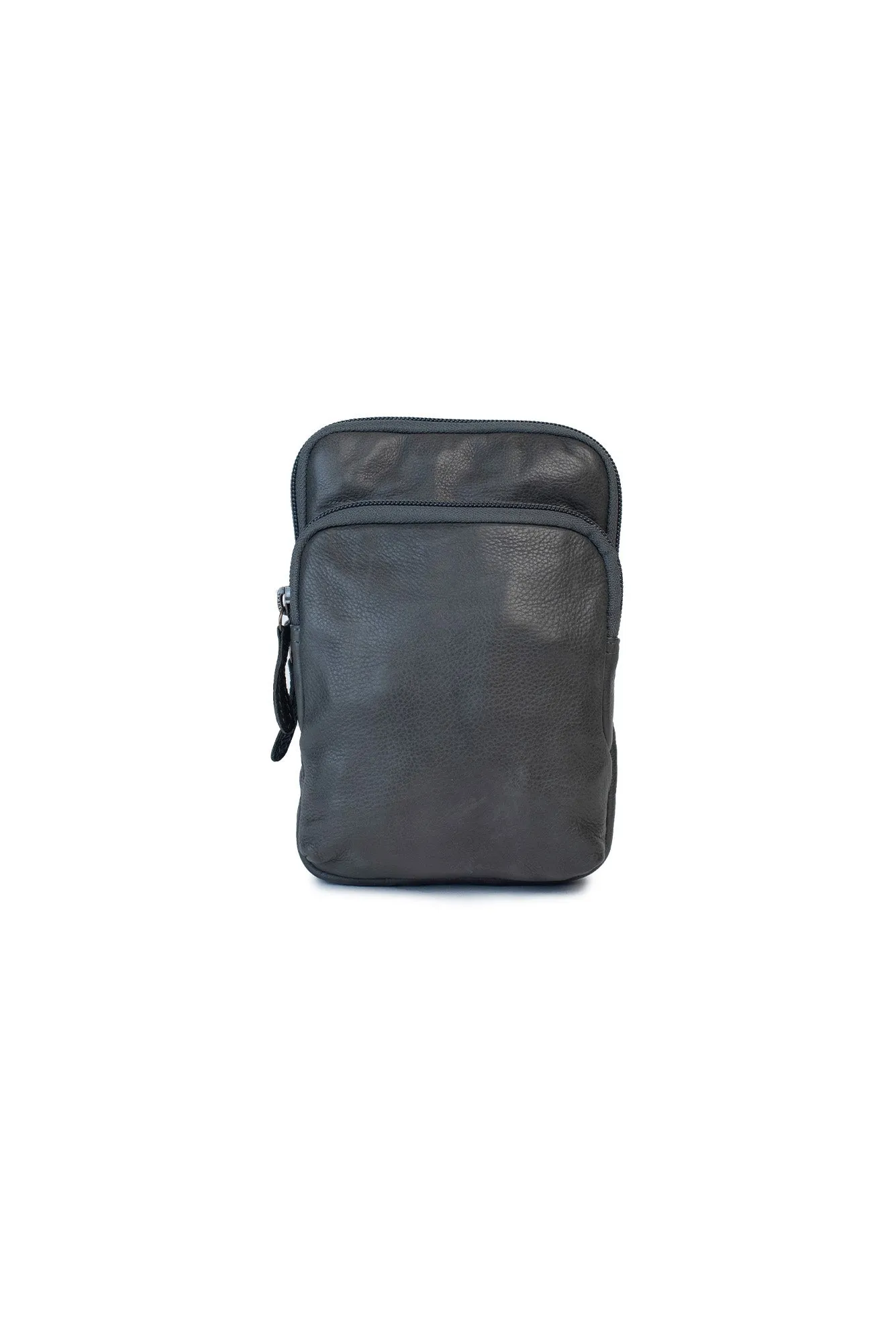 Sophie Charcoal Leather Crossbody Bag sold by Blue Bungalow