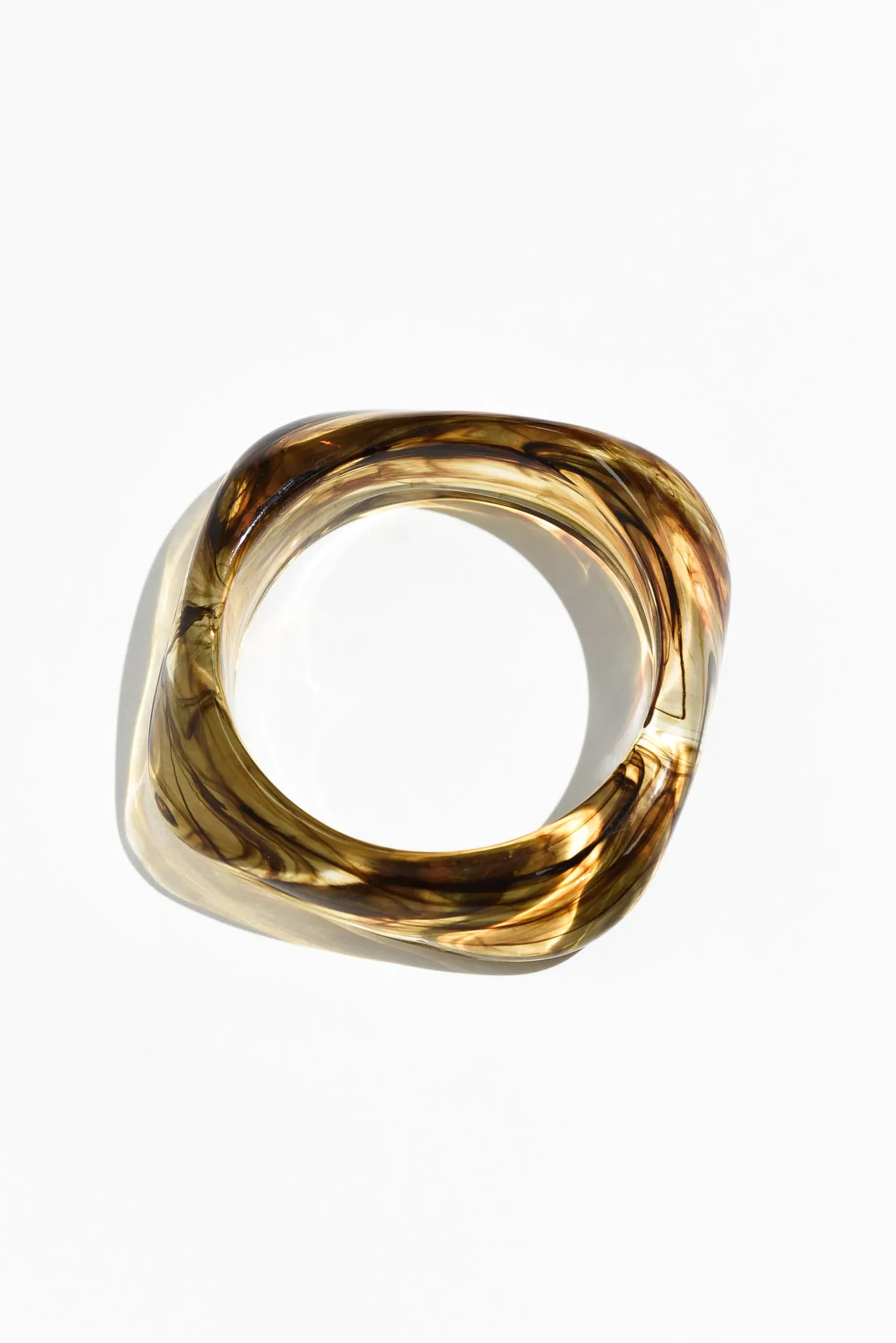 Rita Marble Tortoiseshell Bangle sold by Blue Bungalow product image thumbnail 2