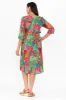 Milana Emerald Tropical Crinkle Cotton Dress sold by Blue Bungalow