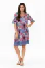 Cayman Purple Paradise Cotton Tunic Dress sold by Blue Bungalow