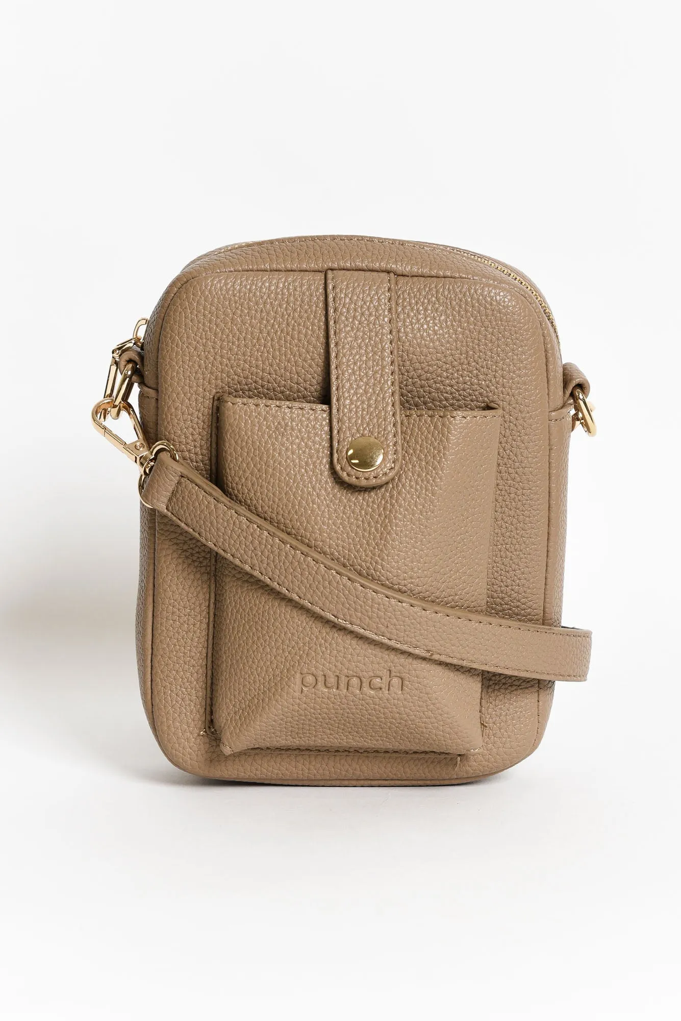 Charlie Mocha Crossbody Bag sold by Blue Bungalow