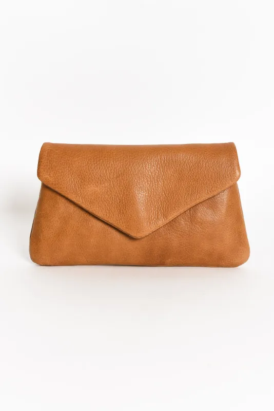 Quinn Tan Leather Purse sold by Blue Bungalow