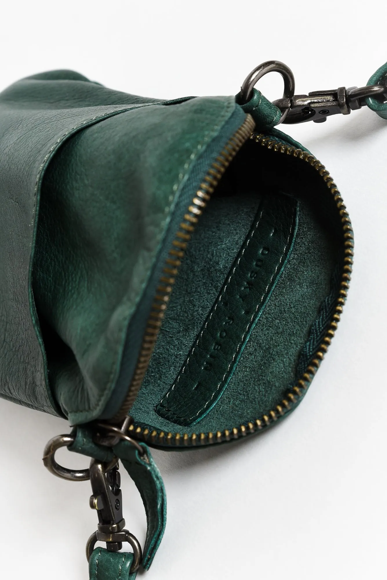 Bobbi Dark Green Leather Crossbody Bag sold by Blue Bungalow product image thumbnail 3