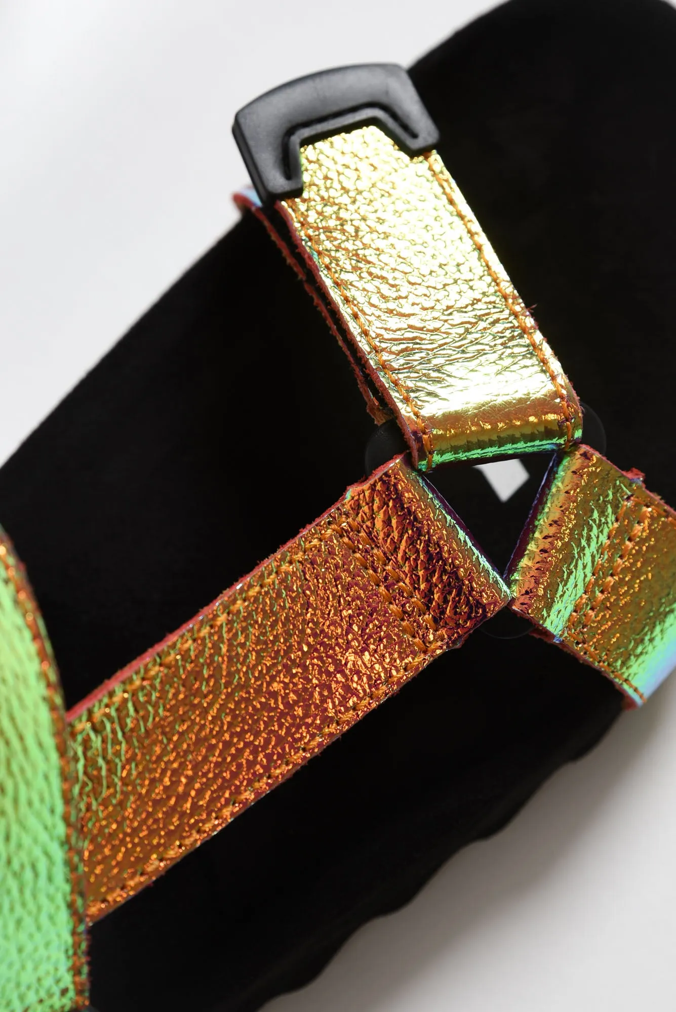 Cohen Sunset Chrome Leather Velcro Sandal sold by Blue Bungalow product image thumbnail 4