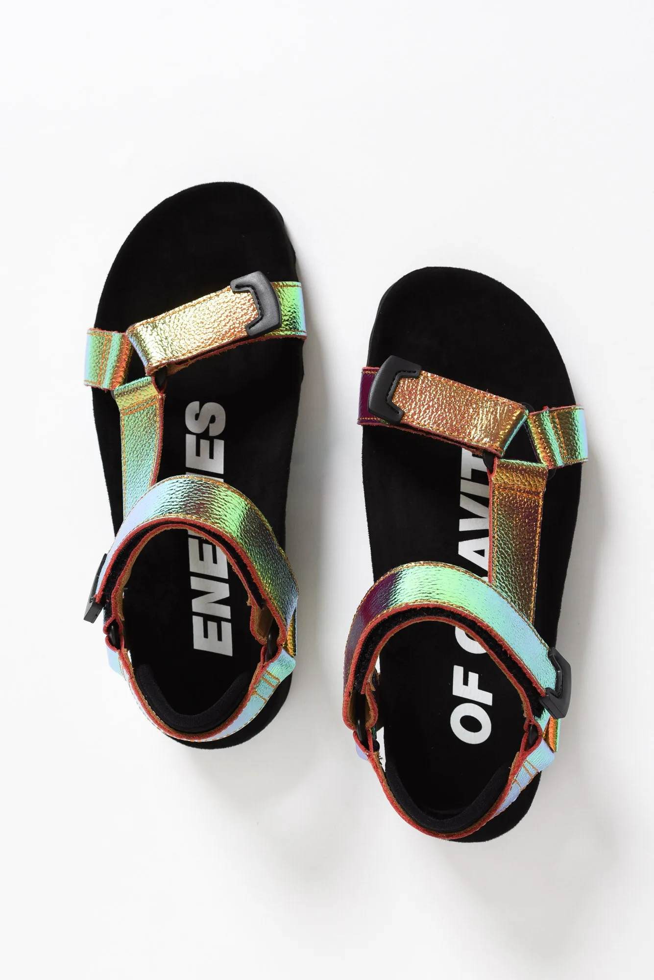 Cohen Sunset Chrome Leather Velcro Sandal sold by Blue Bungalow product image thumbnail 3