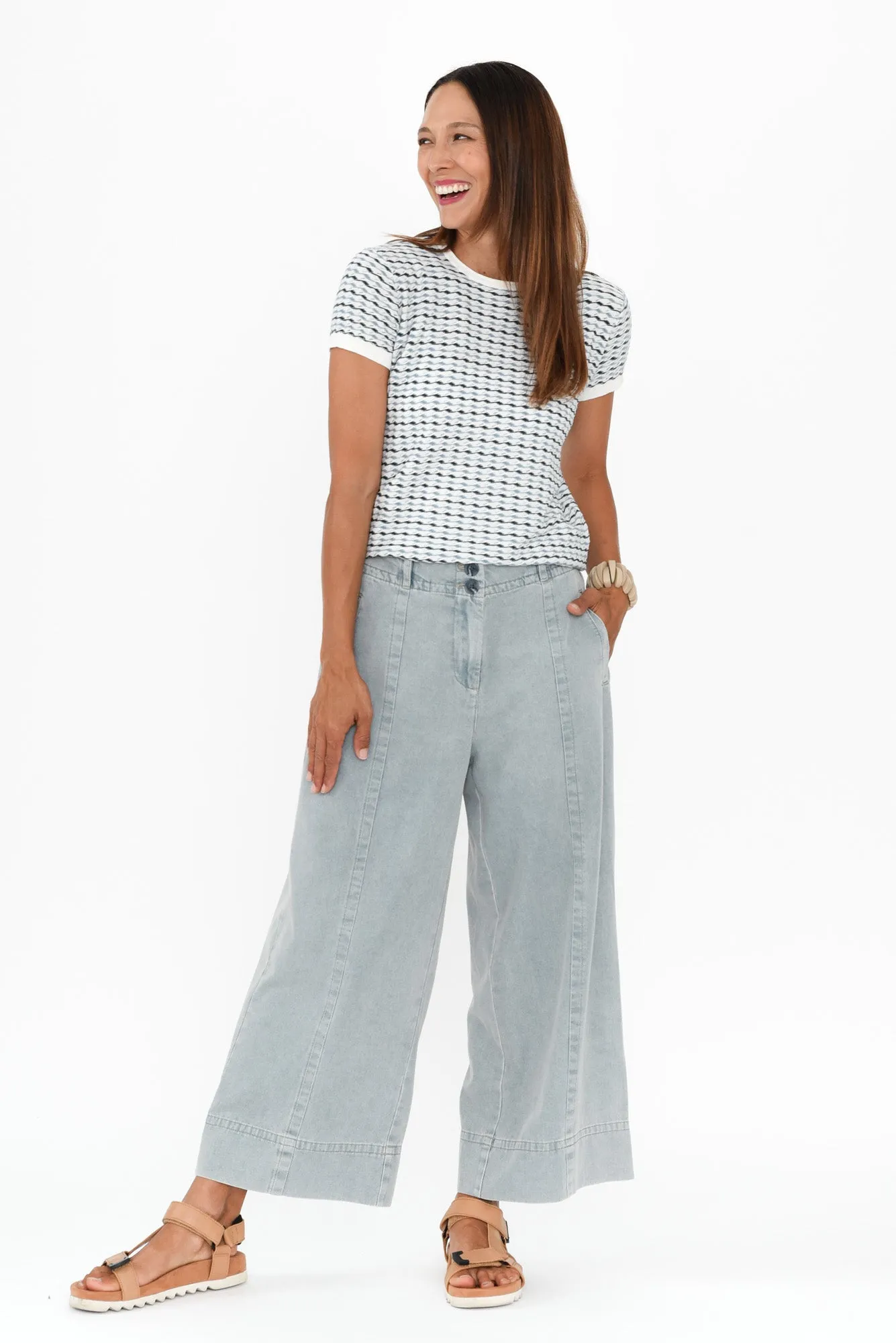 Miley Blue Denim Pants sold by Blue Bungalow product image thumbnail 2