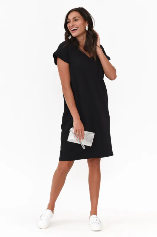 Zena Black T-Shirt Dress sold by Blue Bungalow