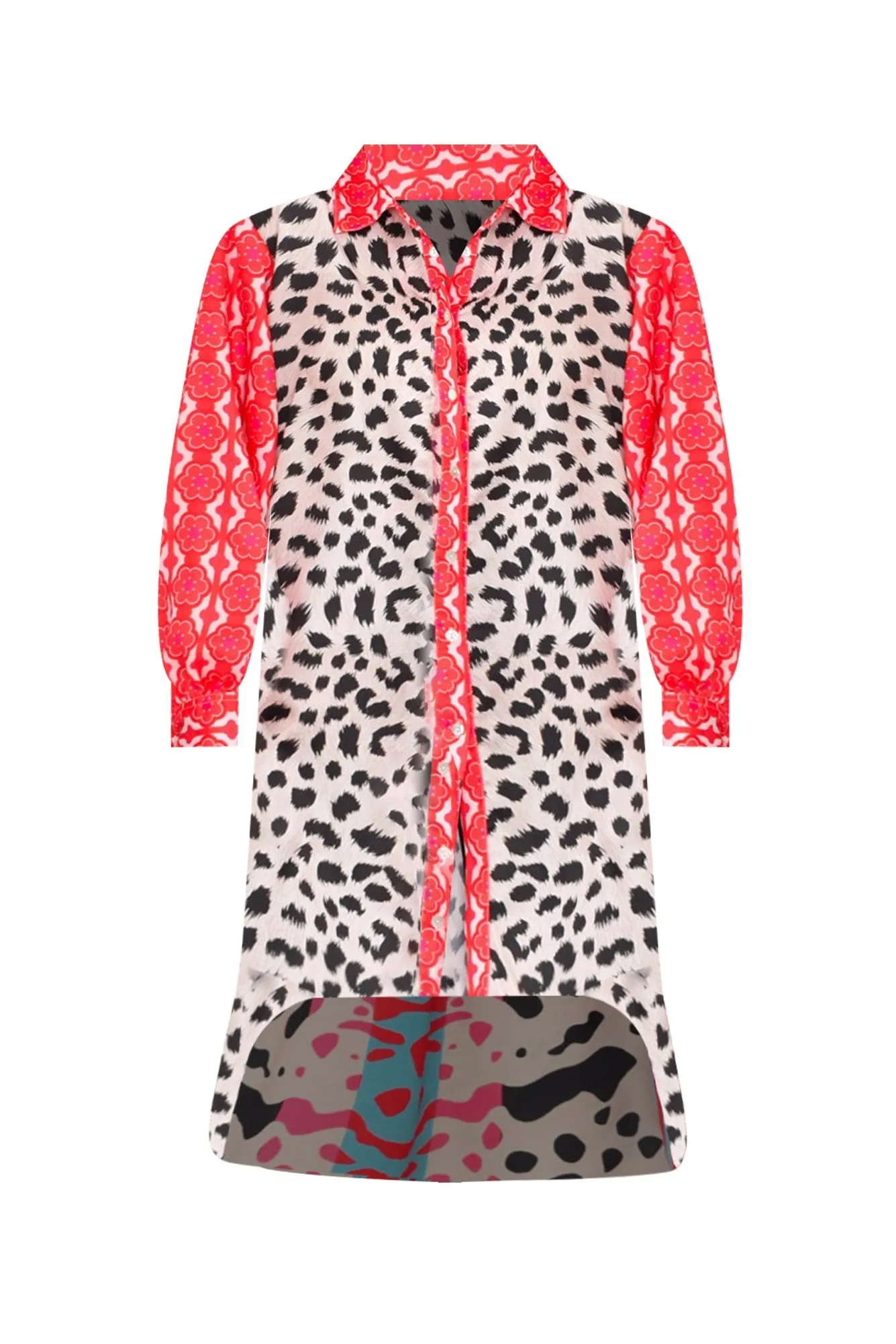 Samantha Pink Leopard Tunic sold by Blue Bungalow product image thumbnail 3