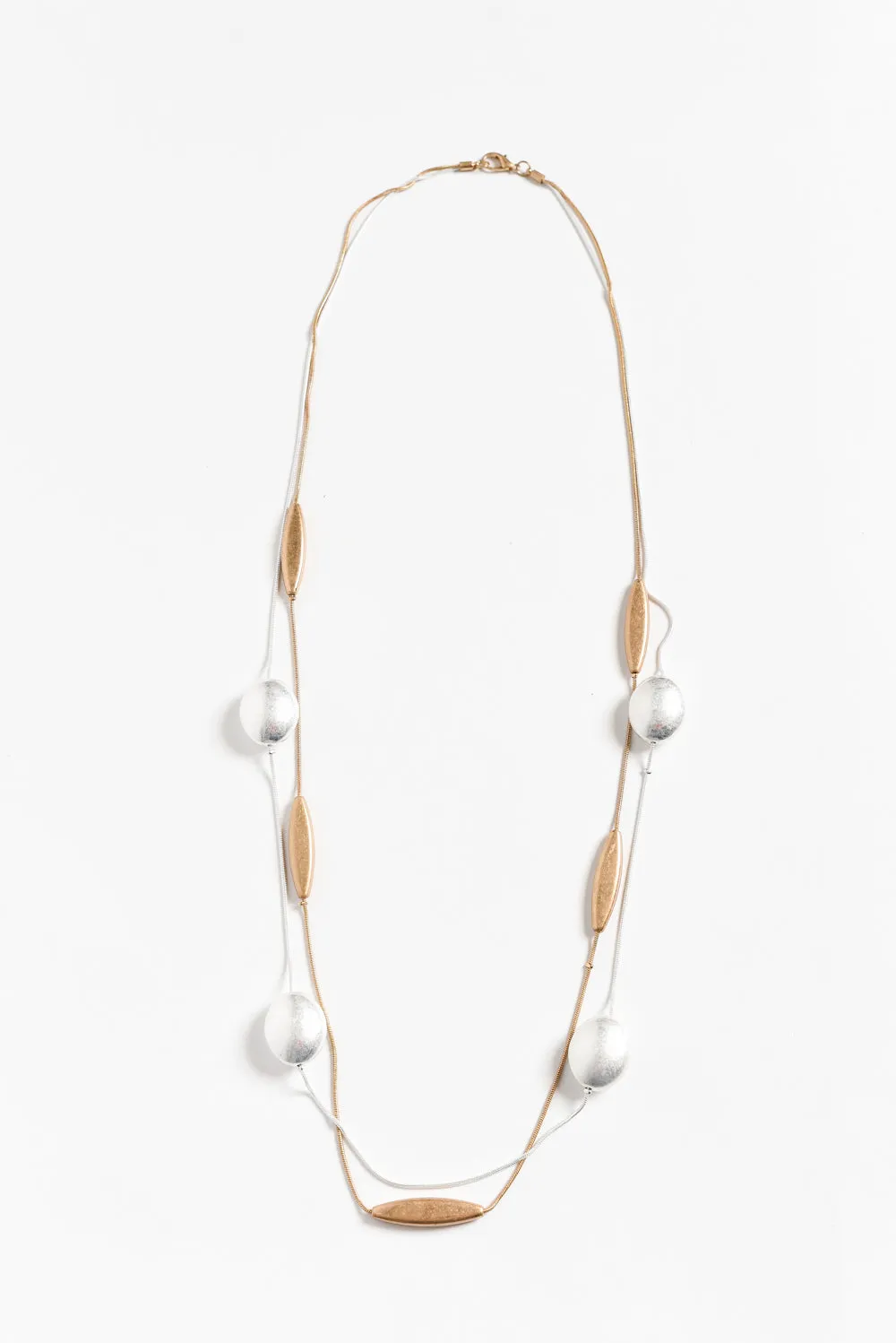 Kailani Metallic Bead Necklace sold by Blue Bungalow