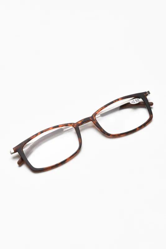 Zaina Tortoiseshell Slim Reading Glasses sold by Blue Bungalow