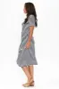 Georgie Navy Stripe Wrap Cotton Tee Dress sold by Blue Bungalow