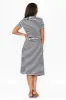 Georgie Navy Stripe Wrap Cotton Tee Dress sold by Blue Bungalow