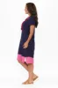 Elwood Navy Splice Linen Blend Dress sold by Blue Bungalow