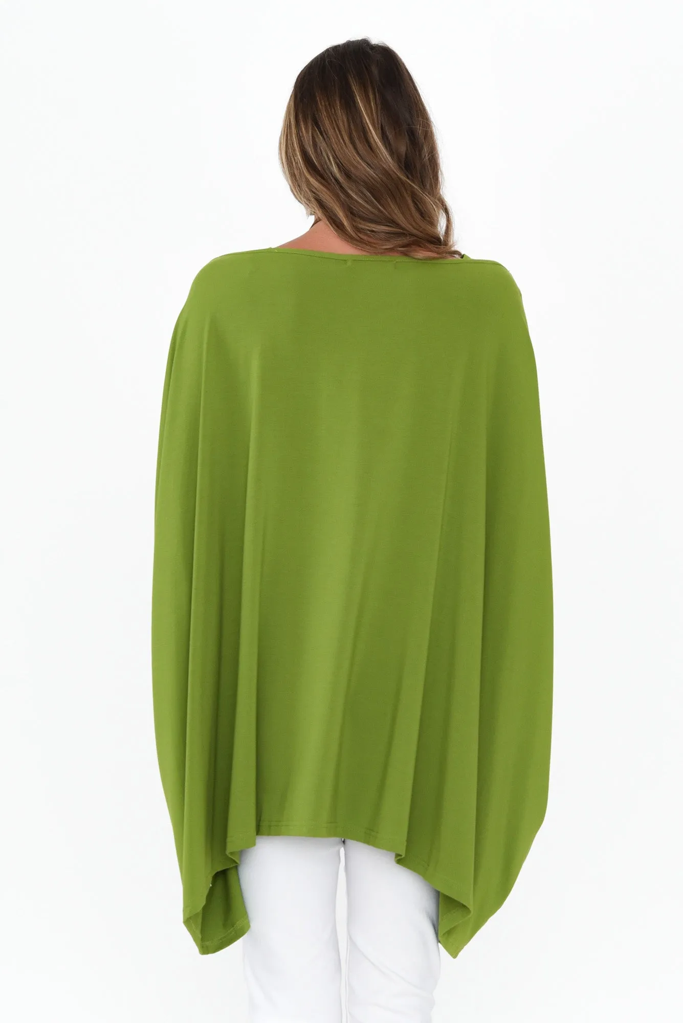 Kelsier Green Bamboo Batwing Top sold by Blue Bungalow product image thumbnail 4