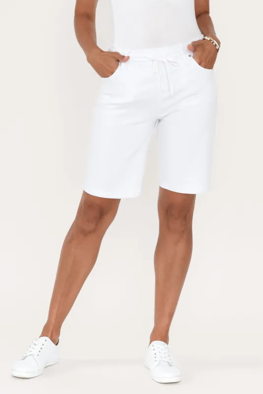 Gabby White Denim Bermuda Short sold by Blue Bungalow