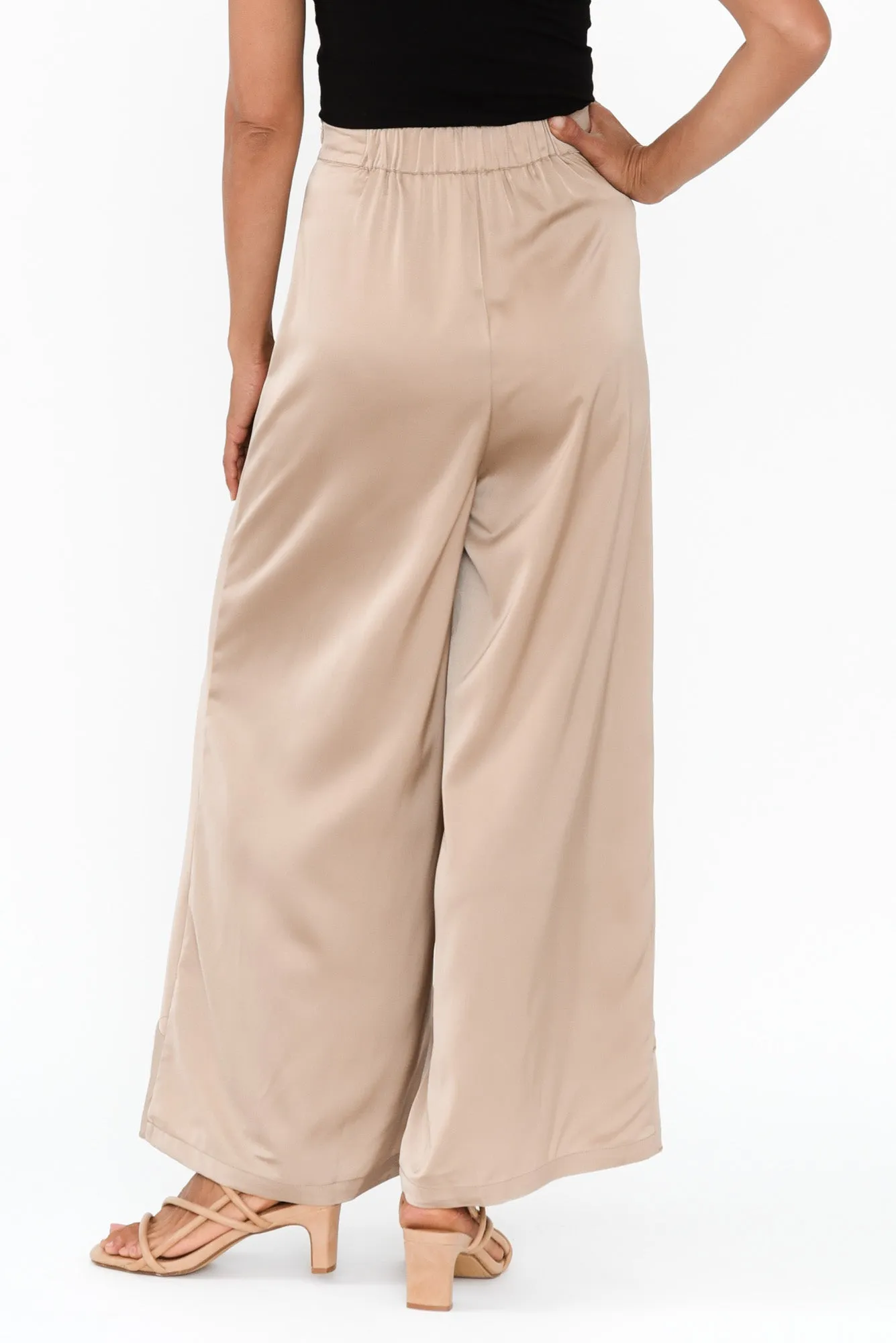 Dancer Taupe Ruffle Pant sold by Blue Bungalow product image thumbnail 5