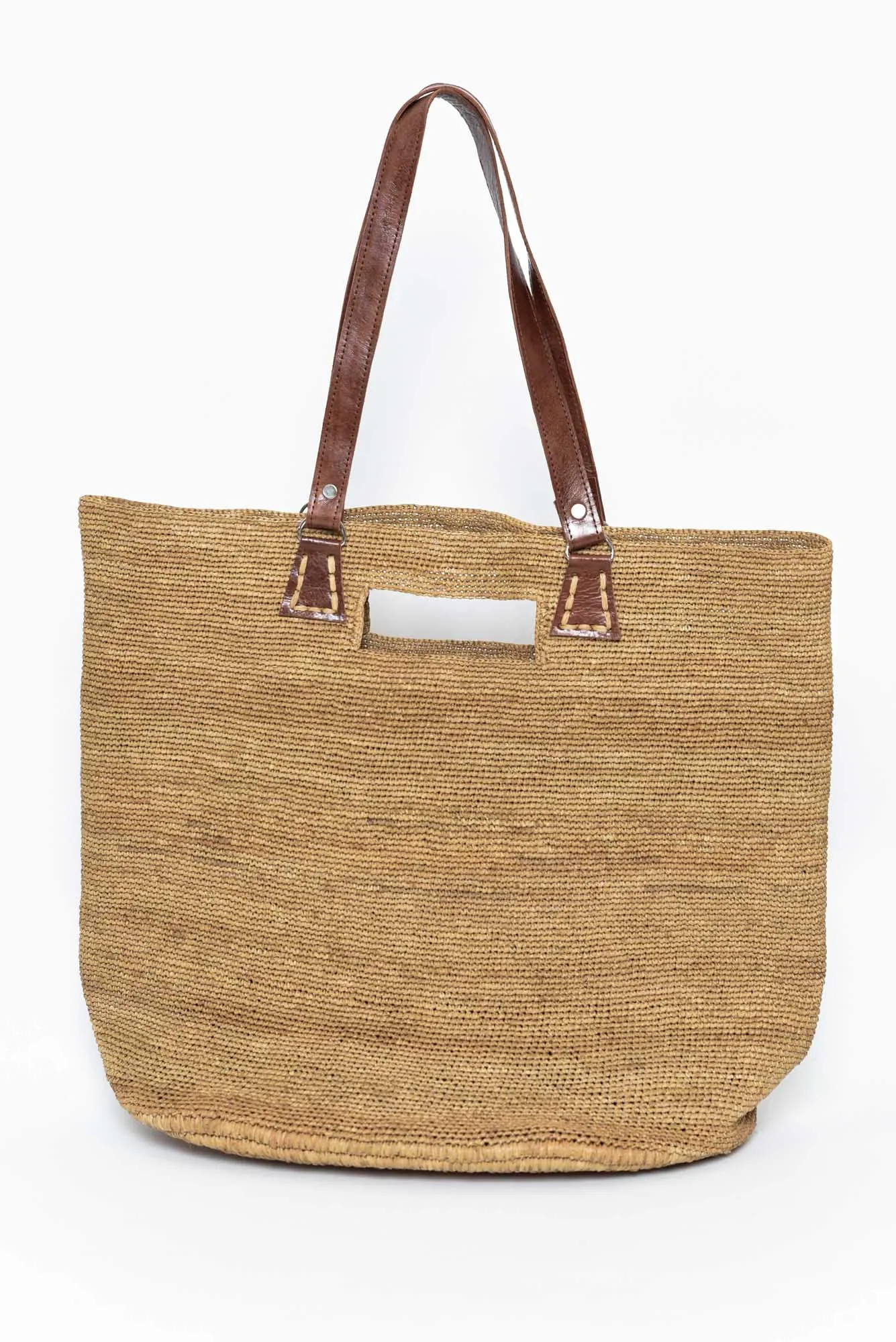Soa Tan Raffia Shoulder Bag sold by Blue Bungalow product image thumbnail 3