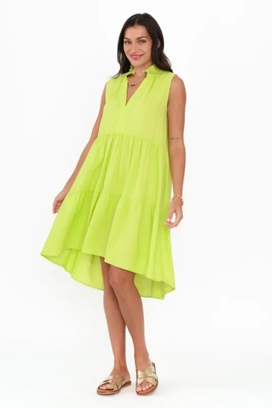 Liza Green Tier Dress sold by Blue Bungalow