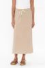 Travel Beige Cotton Maxi Skirt sold by Blue Bungalow