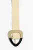 Corten Beige Contrast Buckle Woven Belt sold by Blue Bungalow