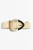 Corten Beige Contrast Buckle Woven Belt sold by Blue Bungalow