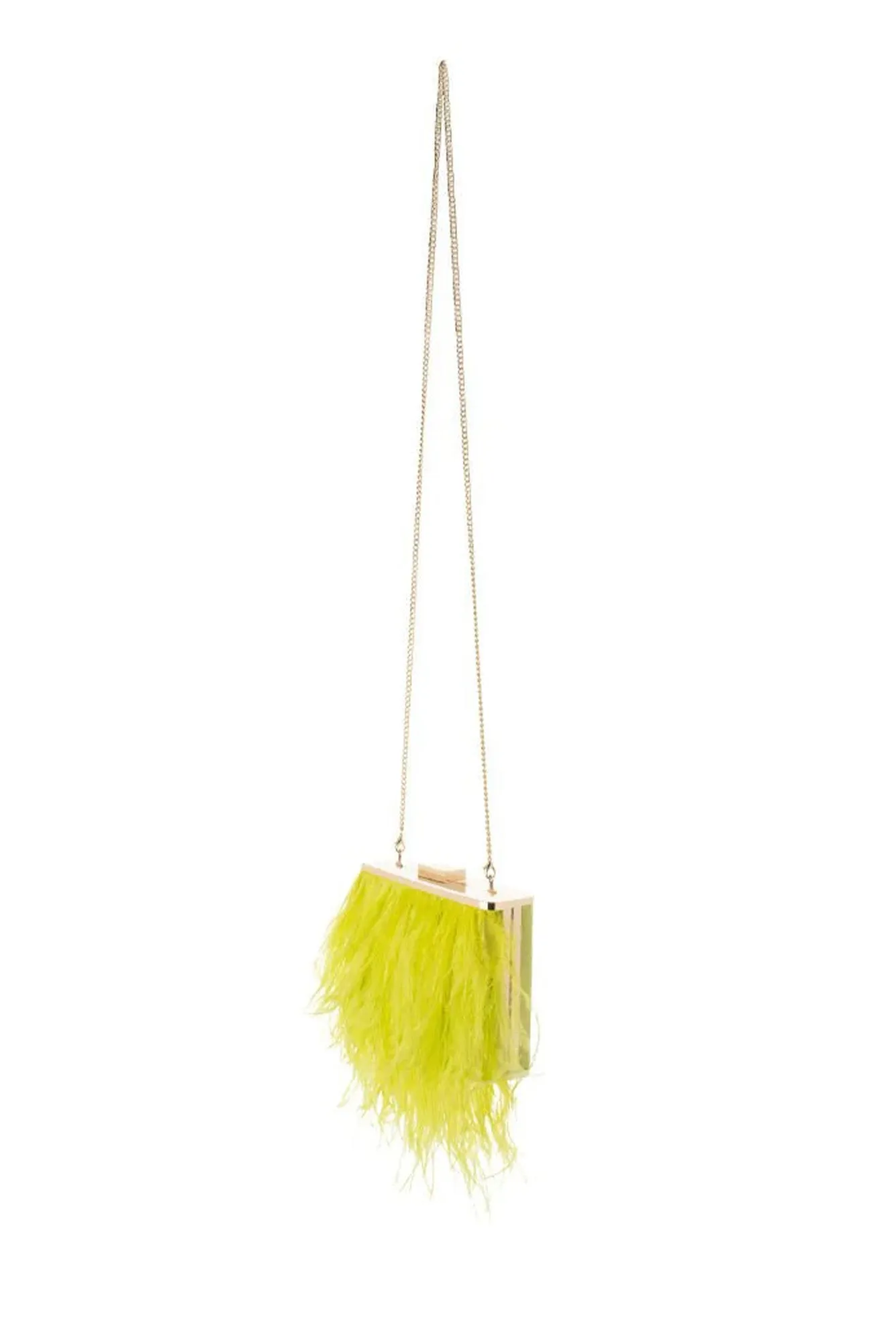 Estelle Yellow Feather Clutch sold by Blue Bungalow product image thumbnail 2