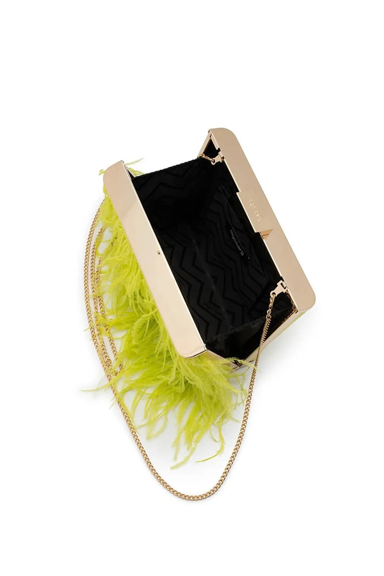 Estelle Yellow Feather Clutch sold by Blue Bungalow product image thumbnail 3