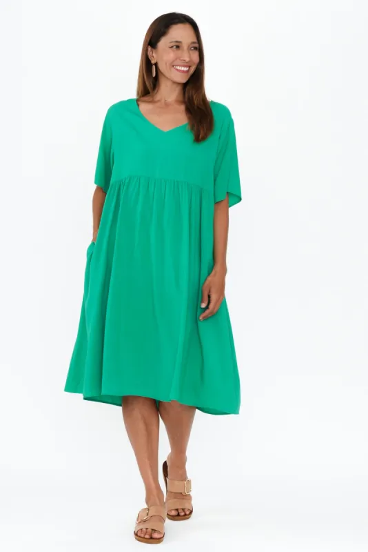 Sharlene Green Midi Dress sold by Blue Bungalow